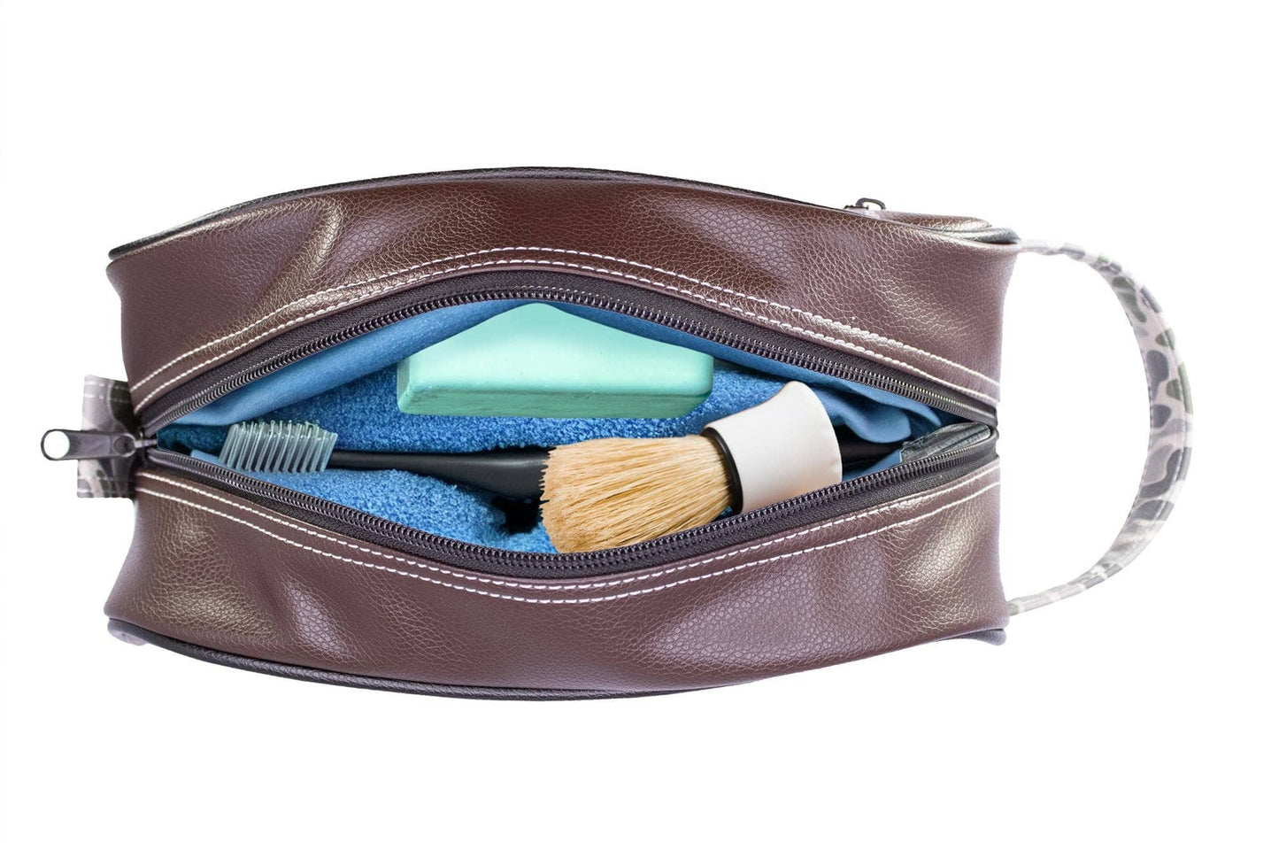 Georgia Bulldogs Men's Toiletry Dopp Bag Brown