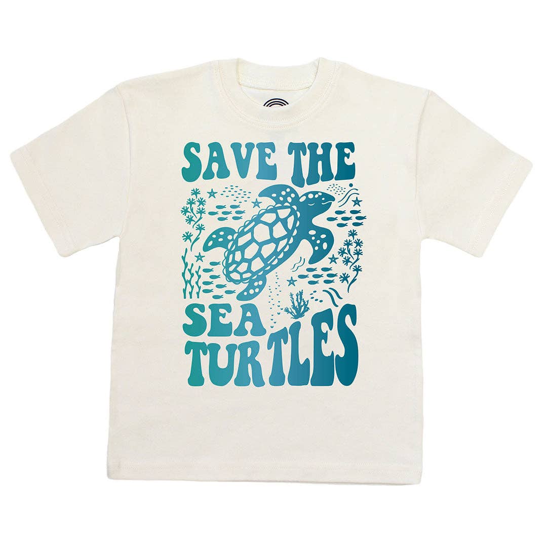 Save the Sea Turtles Ocean Conservation Cotton Toddler Shirt