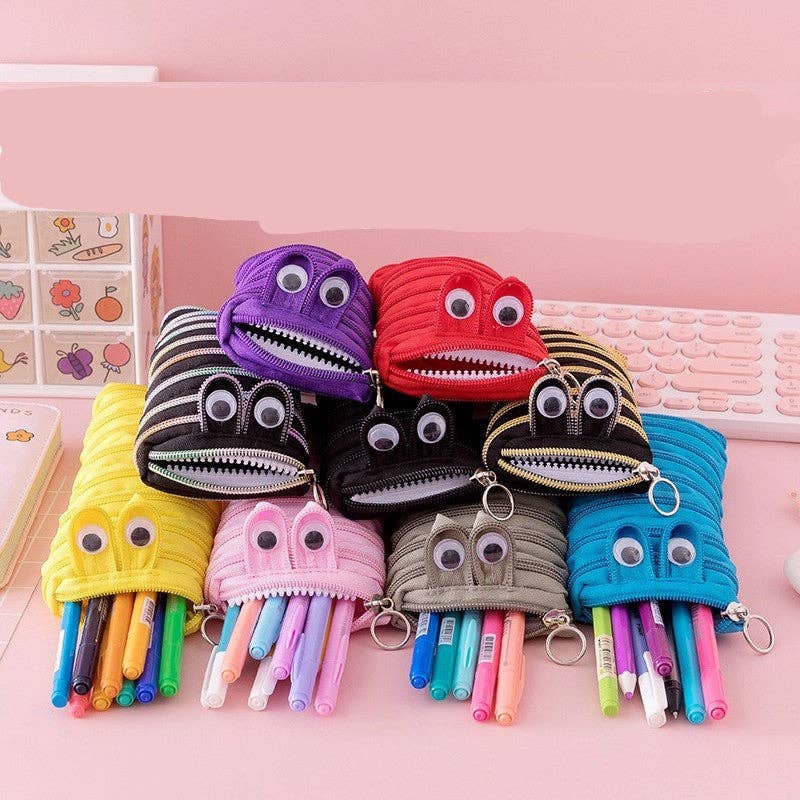 Pencil Case Caterpillar Zipper Large Capacity Cute