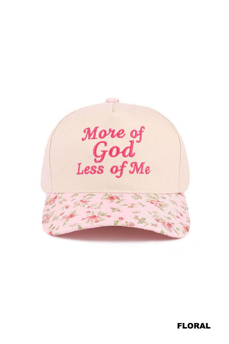 More Of God Less Of Me Two Tone Cotton Hat