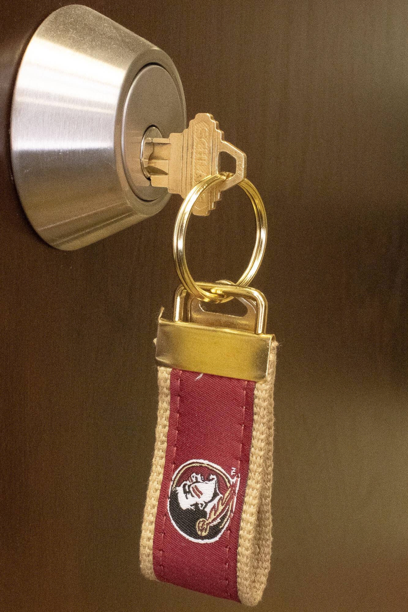 Florida State Seminoles Collegiate Woven Ribbon Key Chain