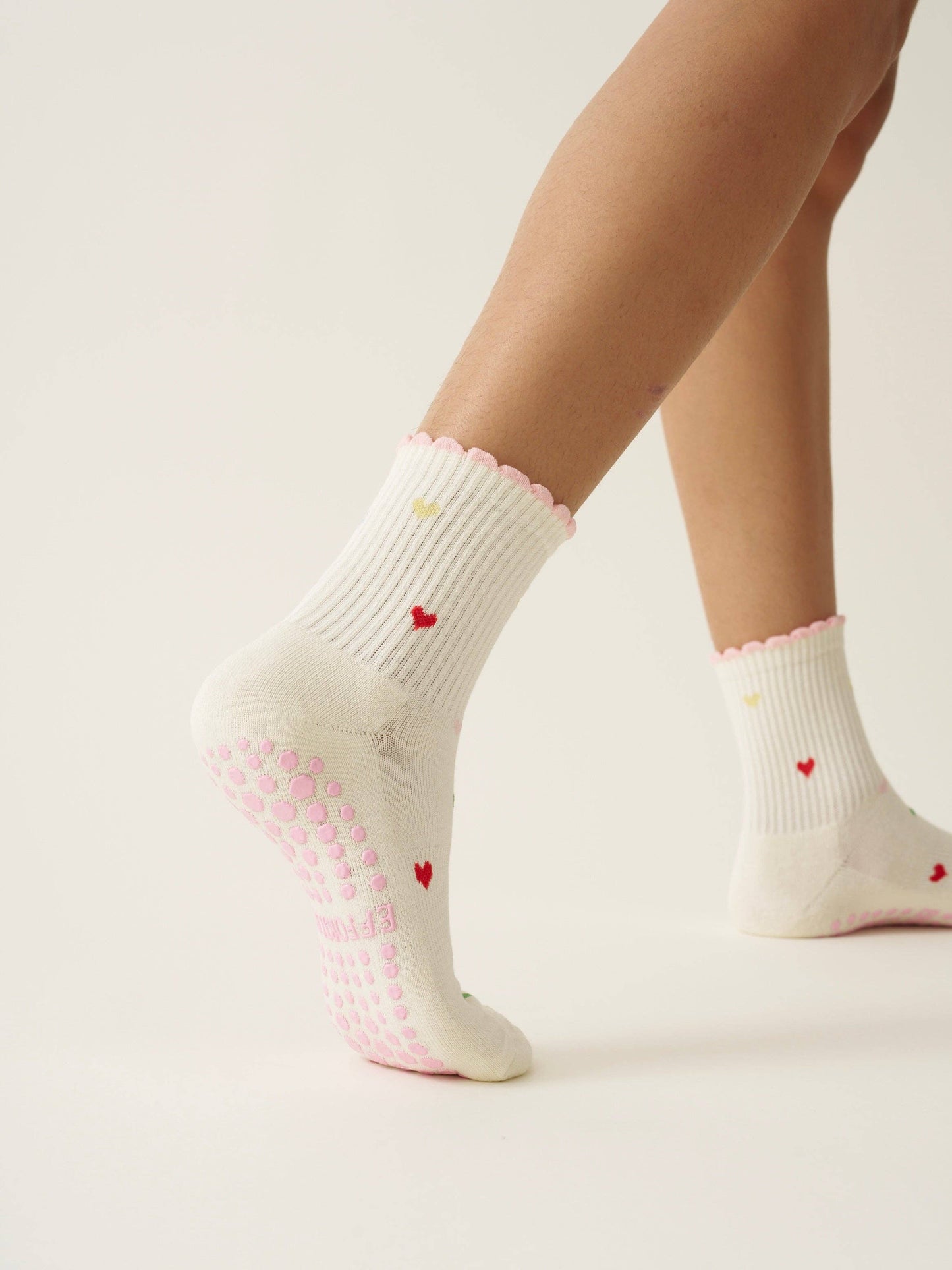 Mini Heart Petal Grip Sock- Pilates Socks