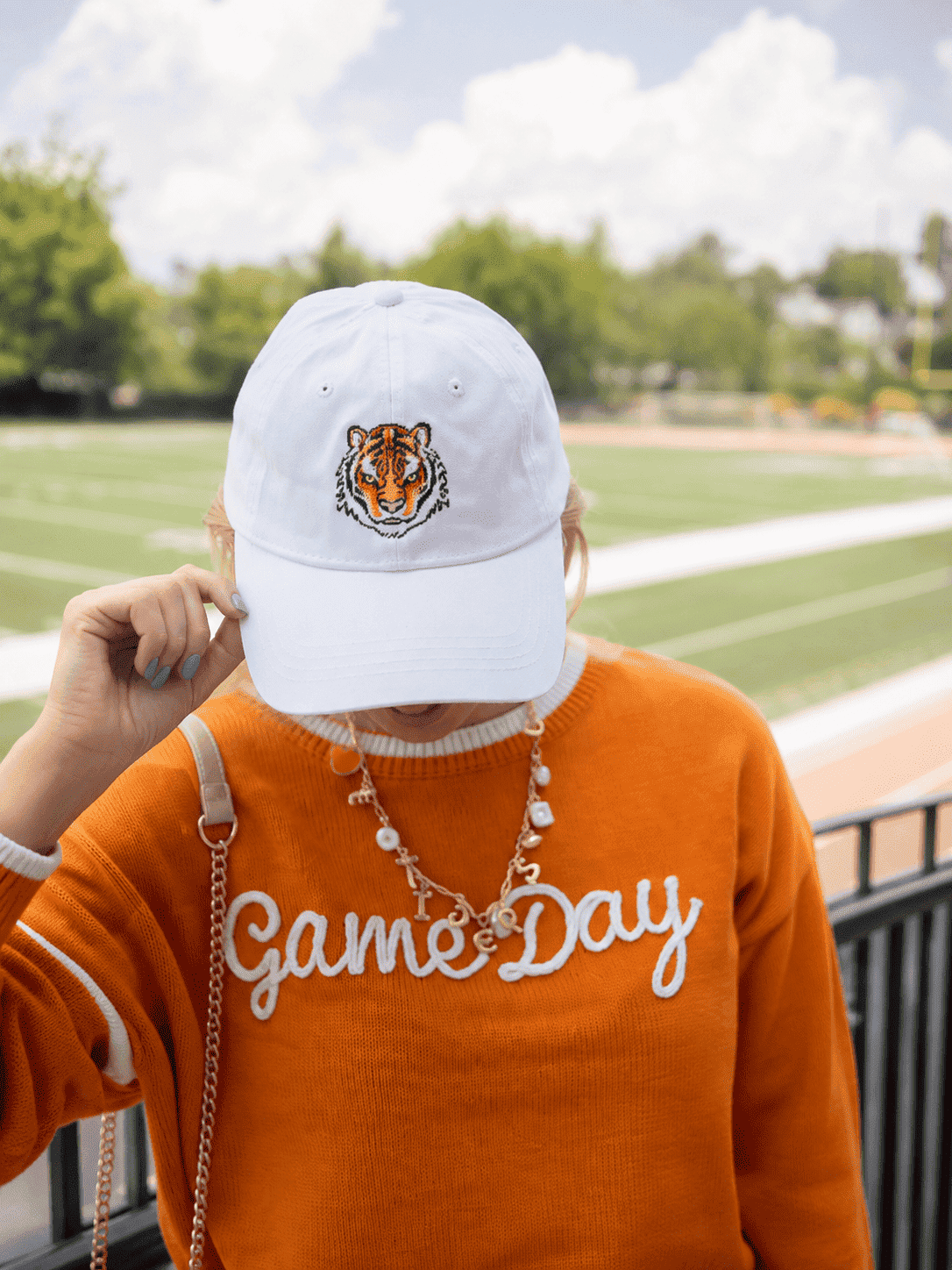 Needlepoint Baseball Hat - Tiger - WS