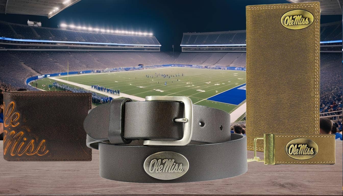 Ole Miss Rebels Collegiate Woven Ribbon Key Chain. Ole Miss Key Fob. Ole Miss Gift. Hotty Toddy Key Ring. Brass Clasp and O-Ring.