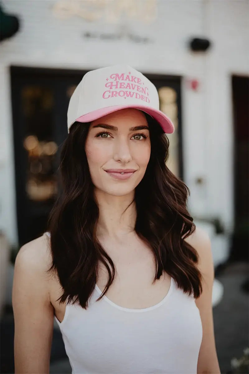 Make Heaven Crowded Vintage Trucker Hats