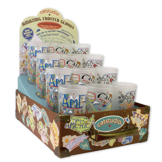 Glass Suitcase Display