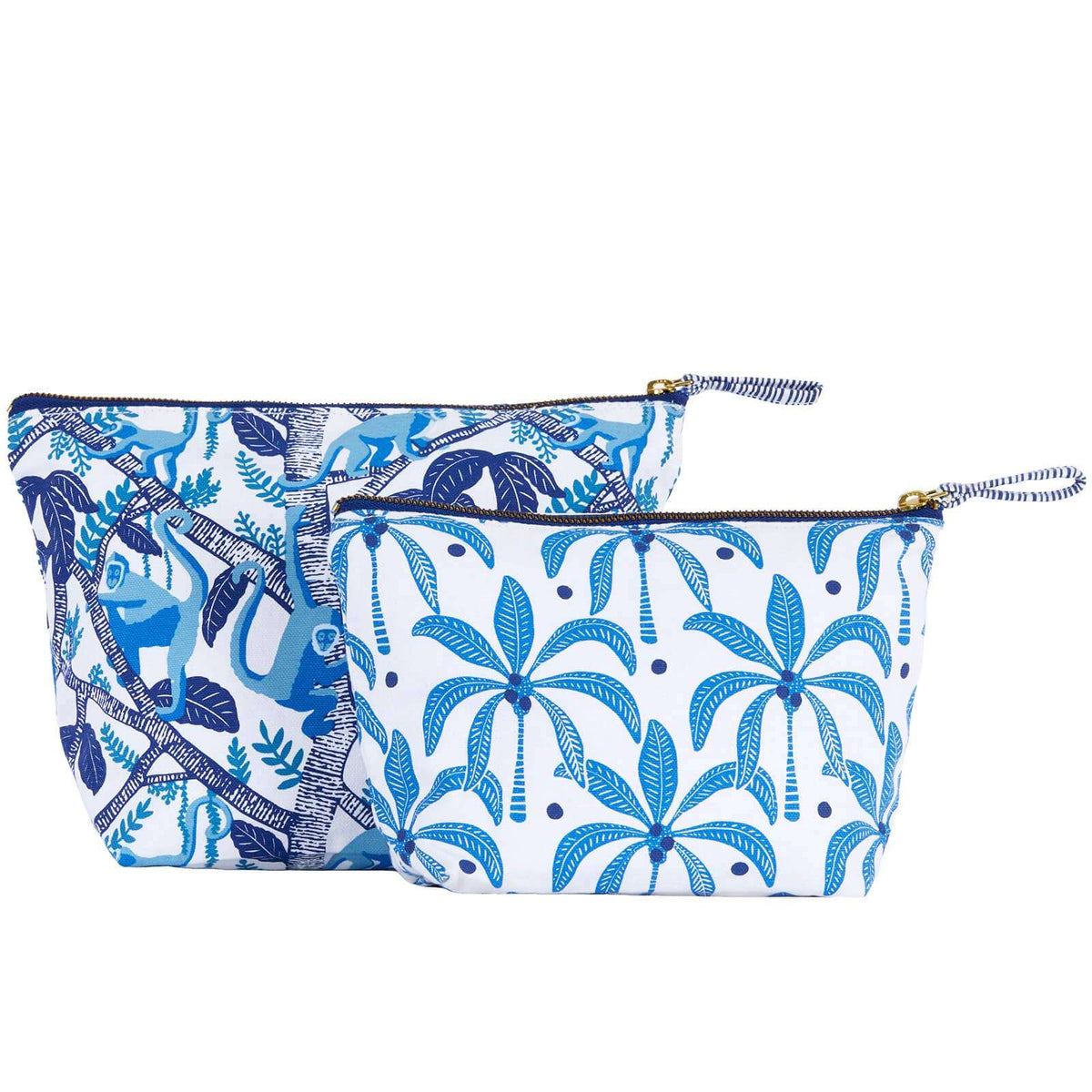 Coco Monkey Essential Canvas Pouch Set of 2
