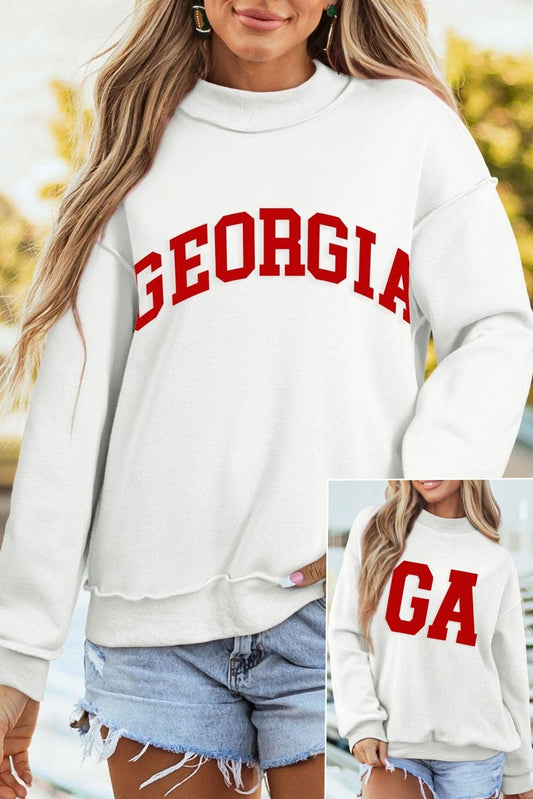 GA Solid Long Sleeve Mock Neck Tunic Top