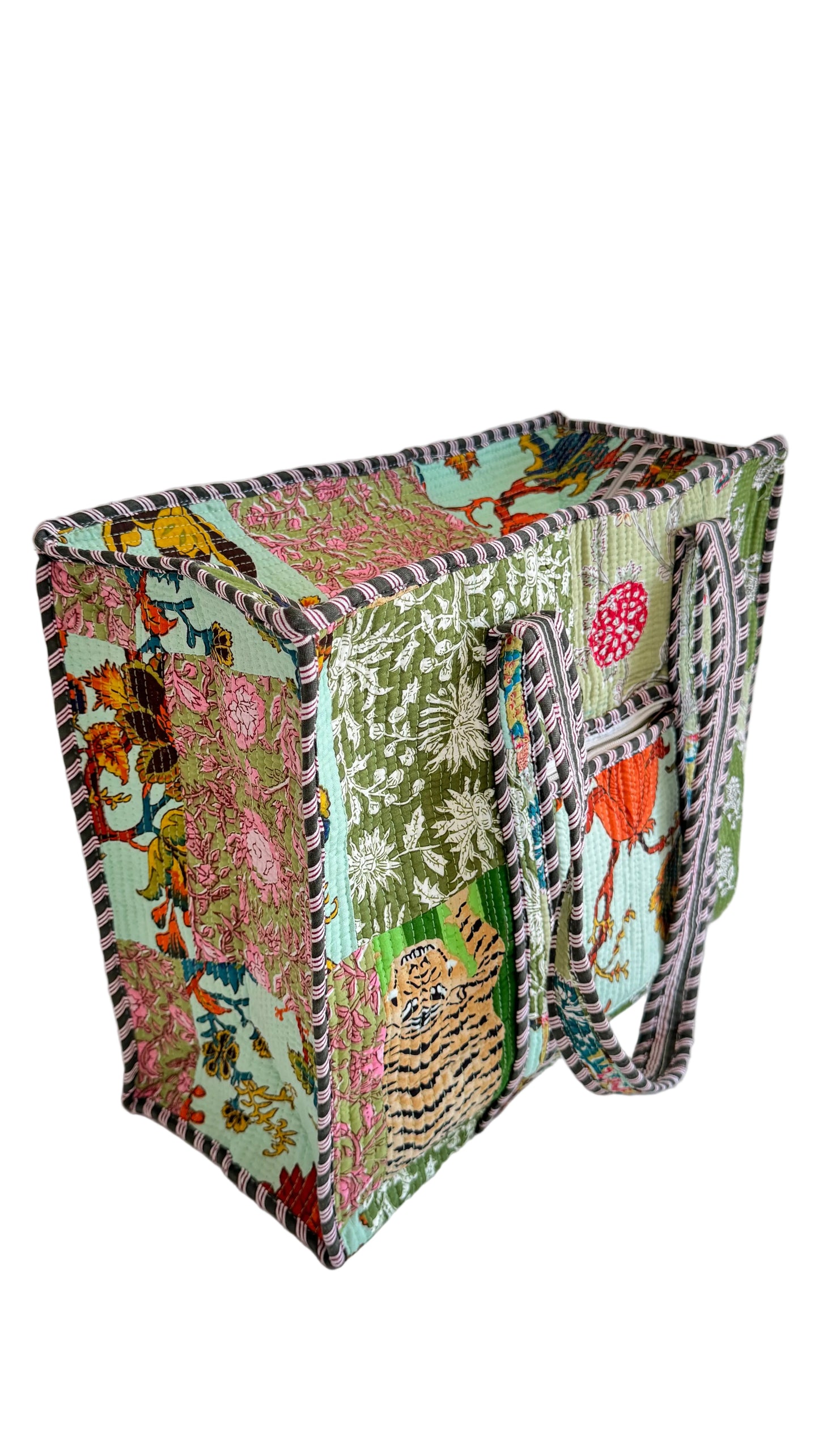 The Roots Large Patchwork Tote Bag- Various Patterns