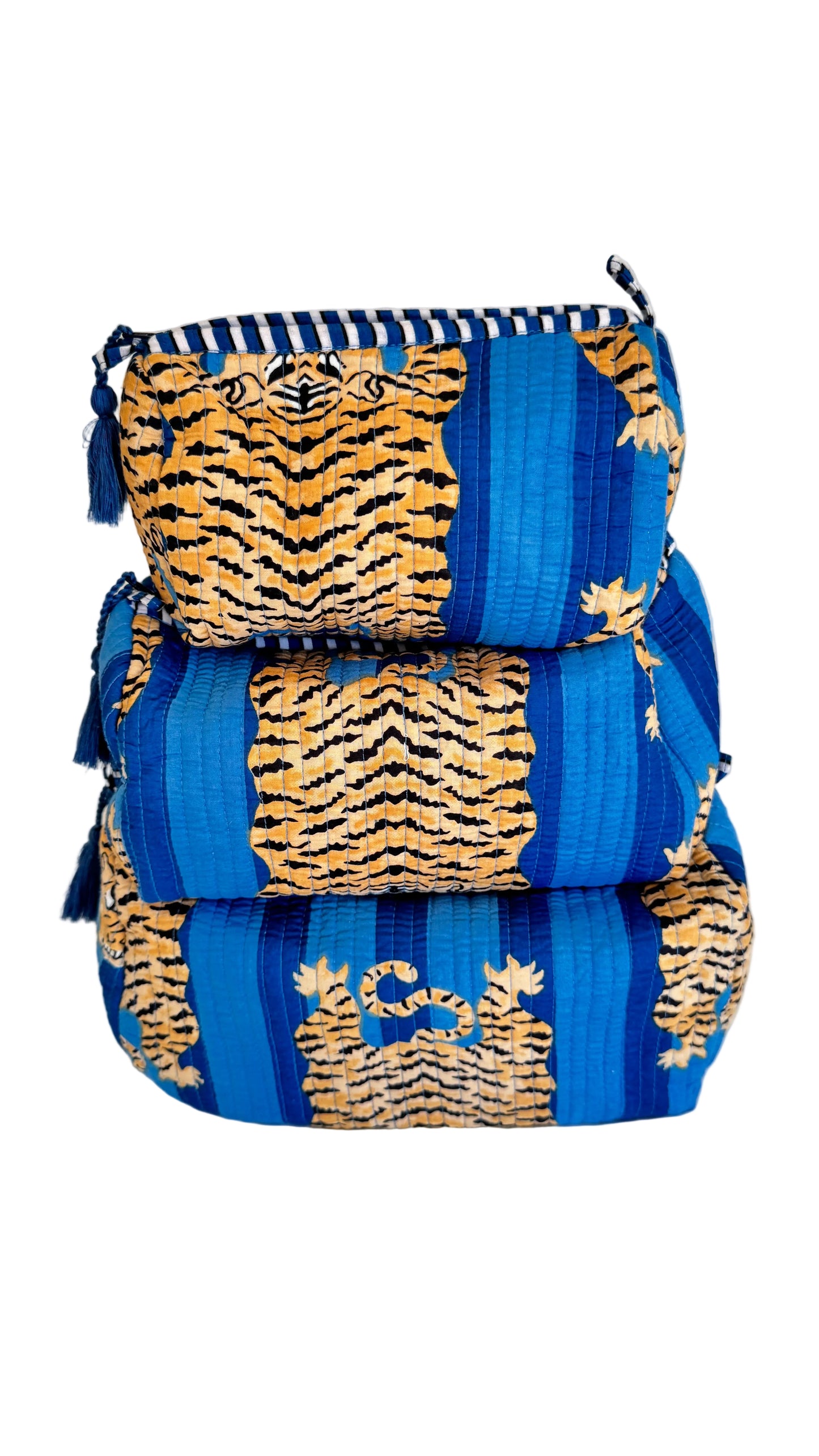 The Roots Handmade Cosmetic Bags - 3 - Piece Sets- Various Patterns