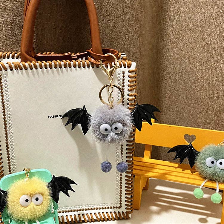 Cartoon Bat Plush Keychain
