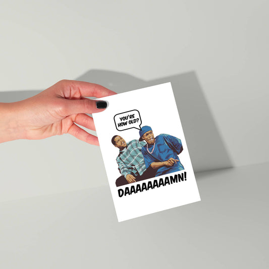 You're How Old Damn Greeting Card