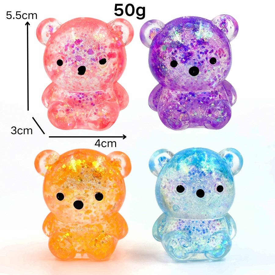 Glitter Squishy Bear Malt Sugar Slow Rebound