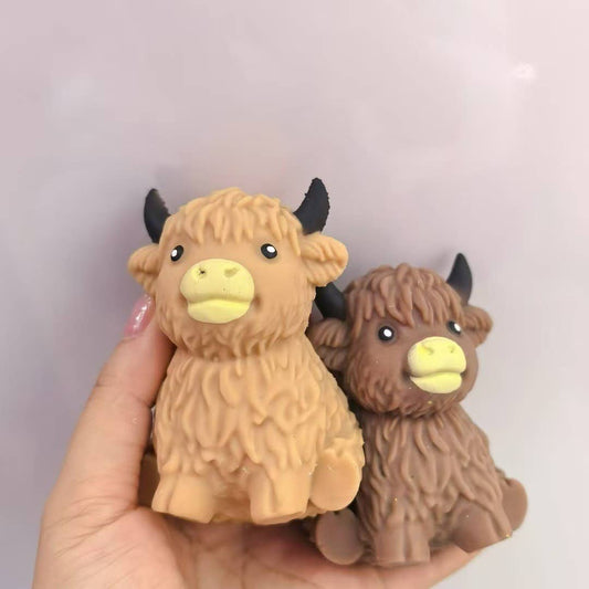 Highland Cow Squishy Squeeze Toy Fidget Toy