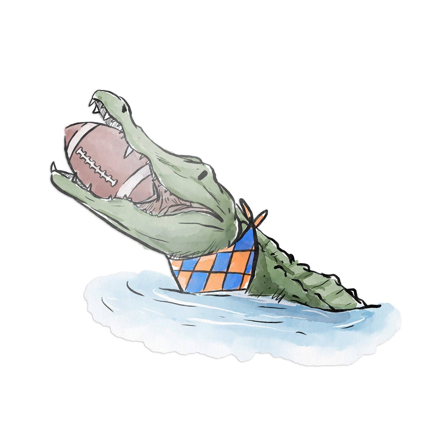 Alligator Head Sticker