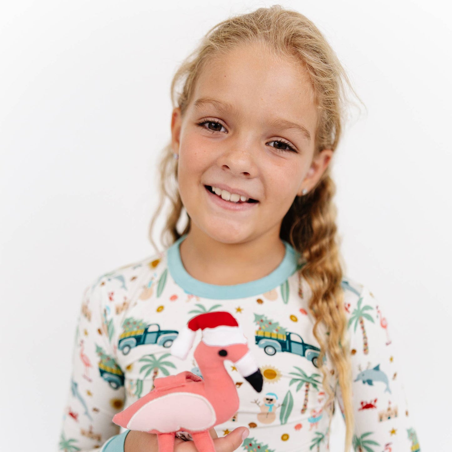 Coastal Christmas Flamingo Holiday Baby Lovey