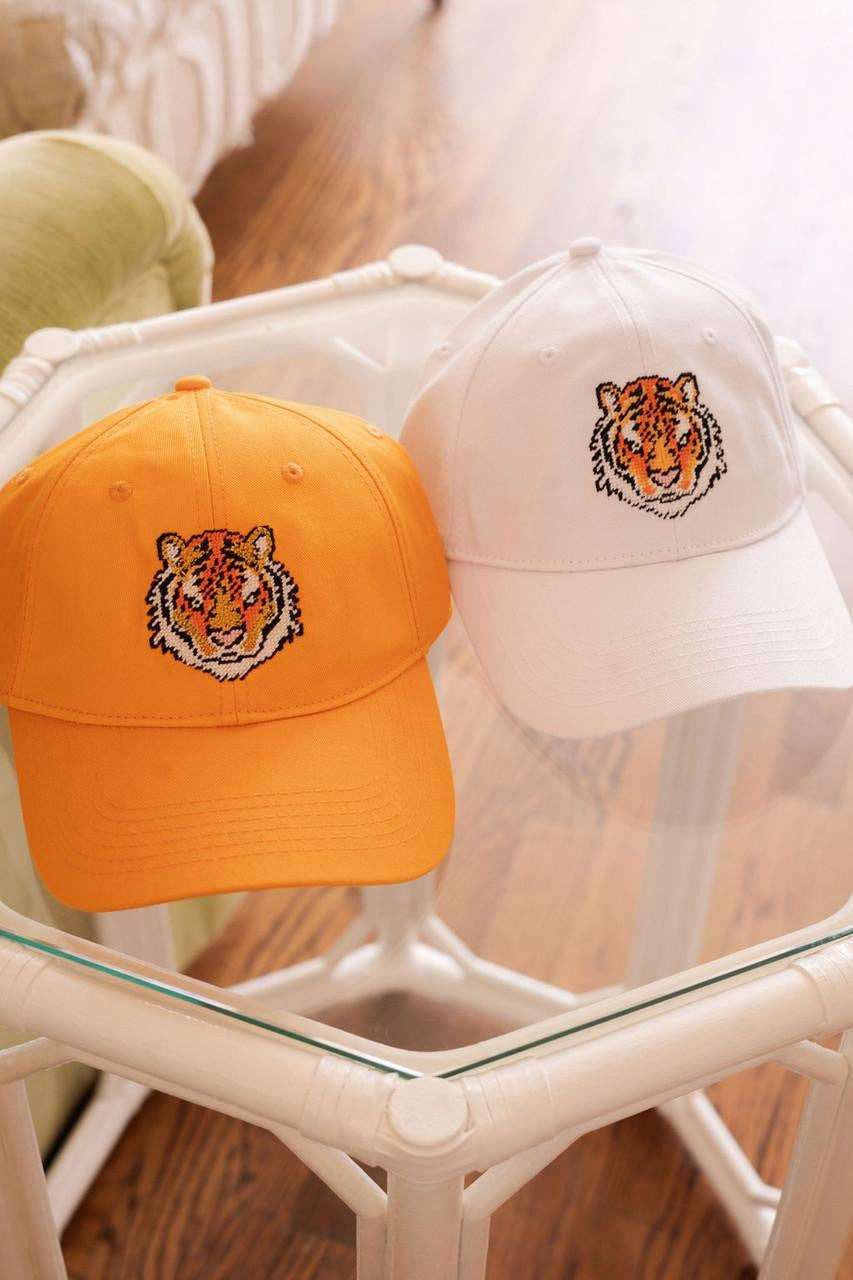 Needlepoint Baseball Hat - Tiger - WS
