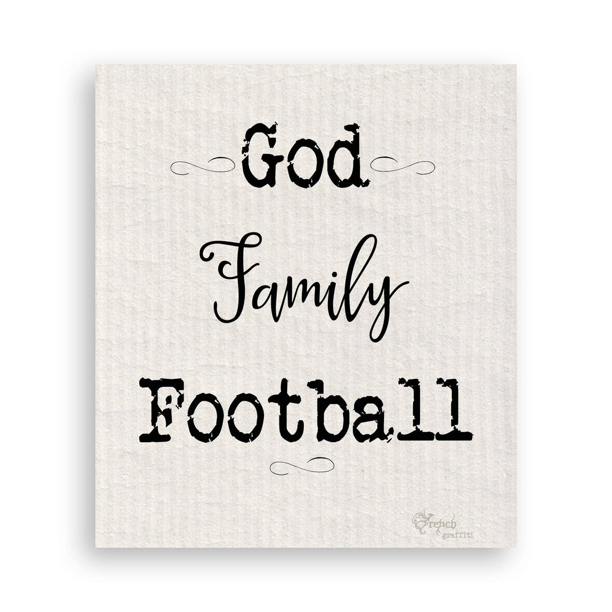 God Family Football in Black