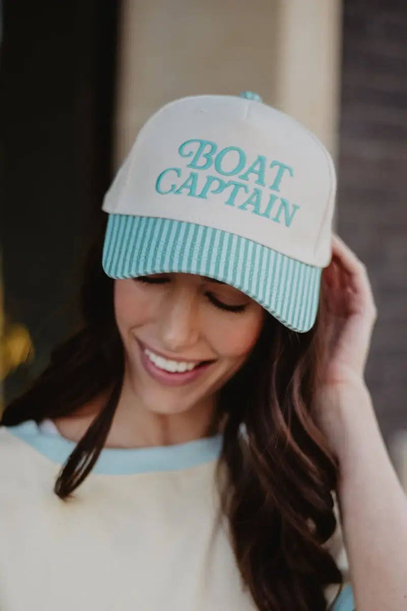 Boat Captain Two-Toned Retro Hat