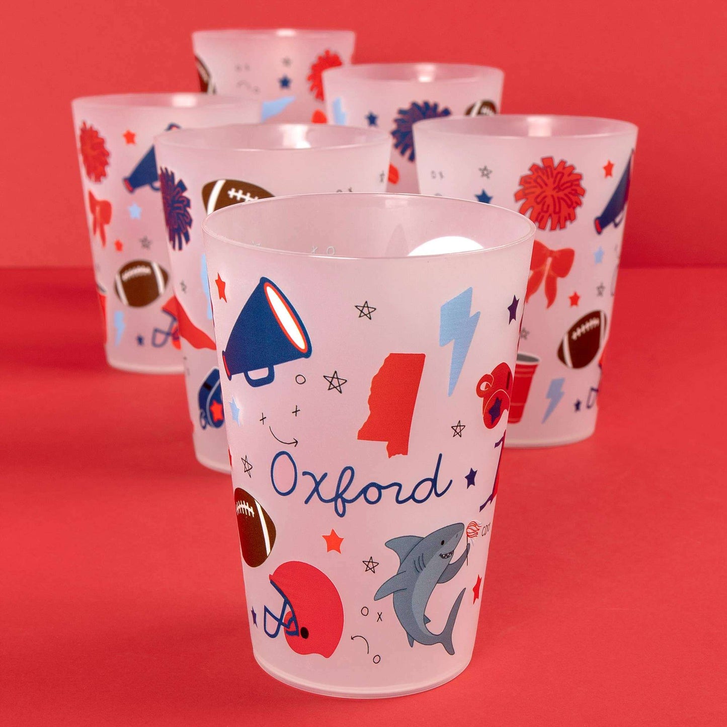 Oxford Football Game Day 16oz Stadium Cups