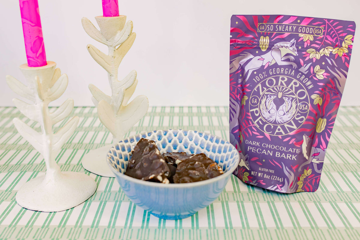 Dark Chocolate Pecan Bark 8oz