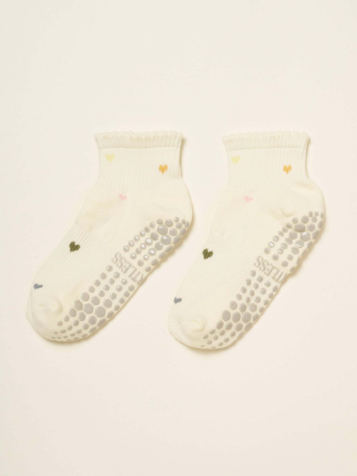 Cropped Crew Grip Sock - Mini Heart