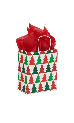 Holiday Trees Christmas Paper Shopping Bags