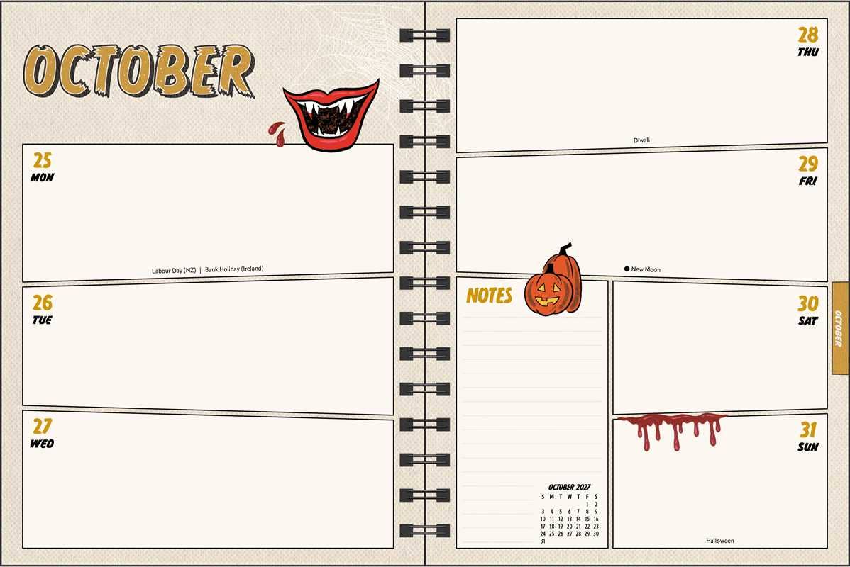 Tragic Girls 2027 Monthly/Weekly Planner Calendar by Katie  Mansfield