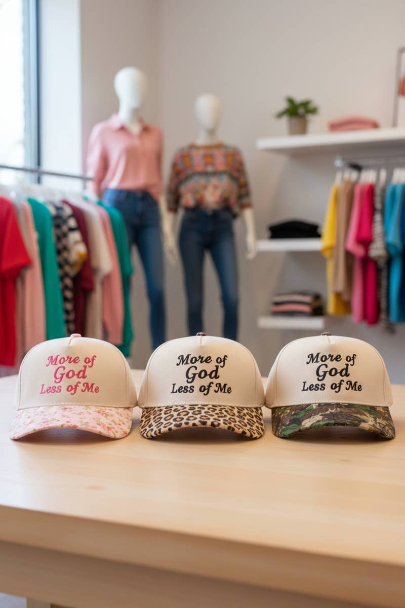 More Of God Less Of Me Two Tone Cotton Hat