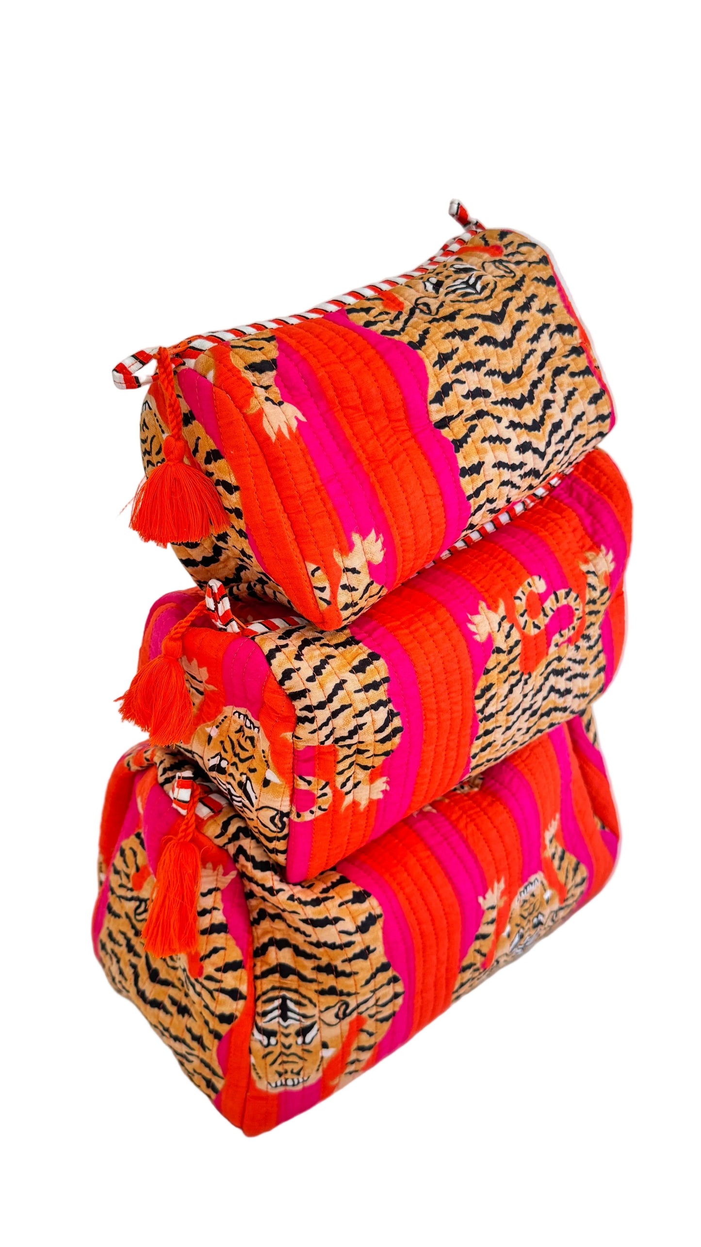 The Roots Handmade Cosmetic Bags - 3 - Piece Sets- Various Patterns