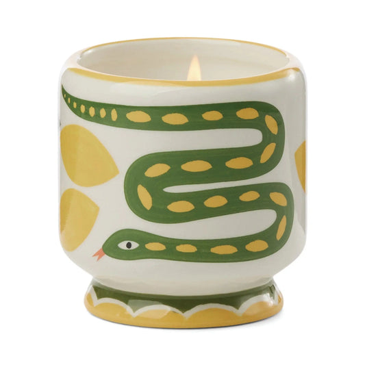 A Dopo Snake Ceramic Candle  - Wild Lemongrass