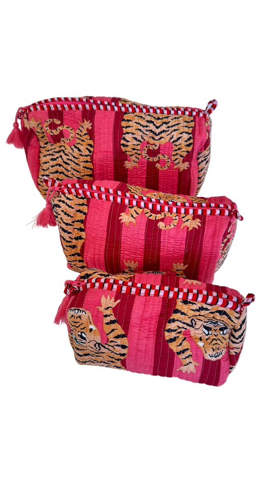 The Roots Handmade Cosmetic Bags - 3 - Piece Sets- Various Patterns