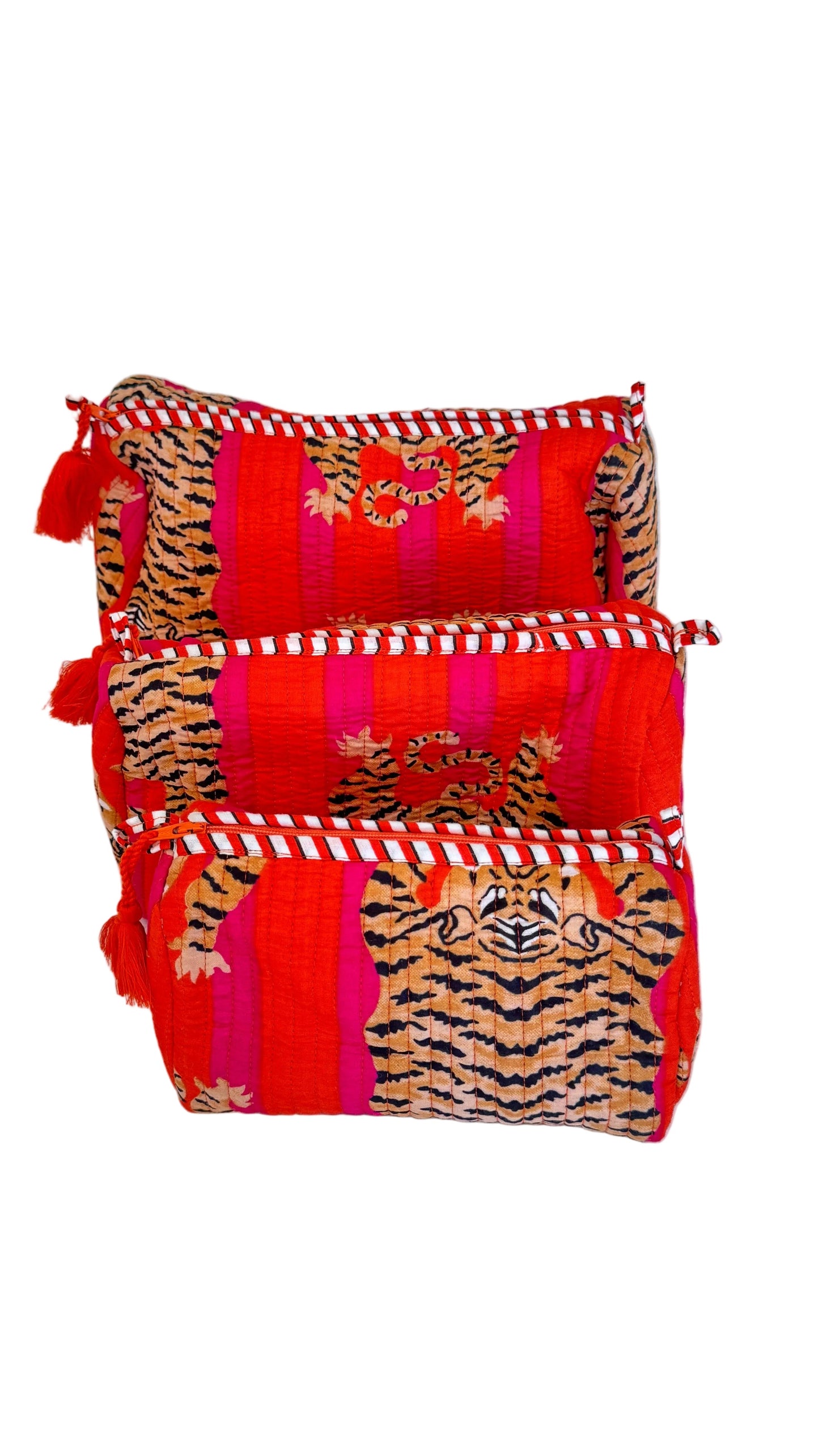 The Roots Handmade Cosmetic Bags - 3 - Piece Sets- Various Patterns