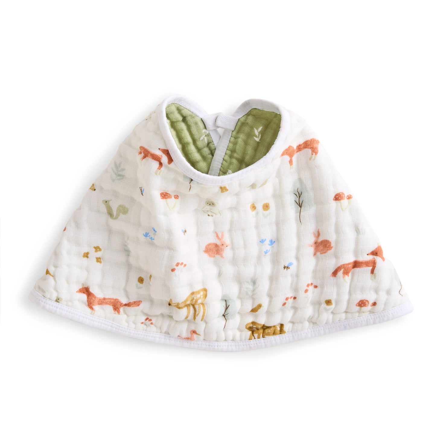 Aden + Anais Burby Bib Sage Woodland