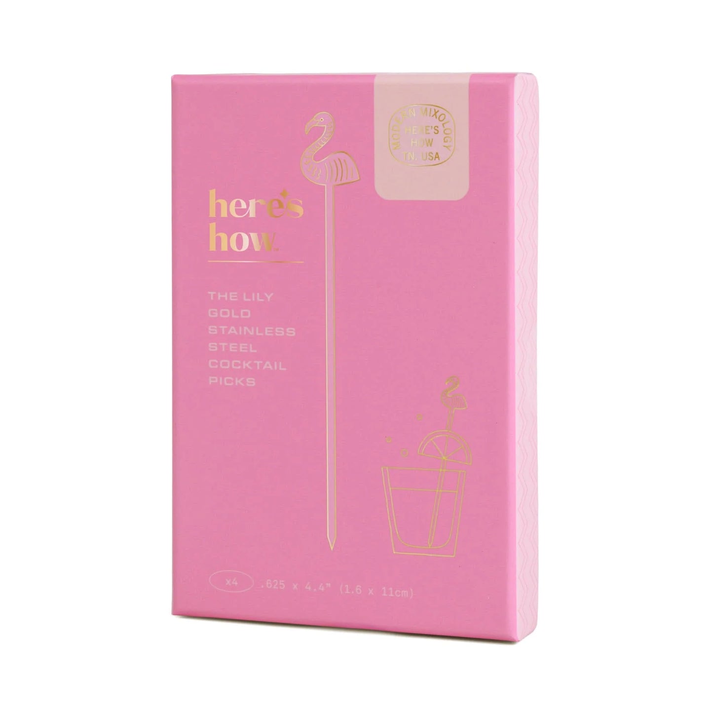 The Lily Flamingo Cocktail Picks - Set of 4