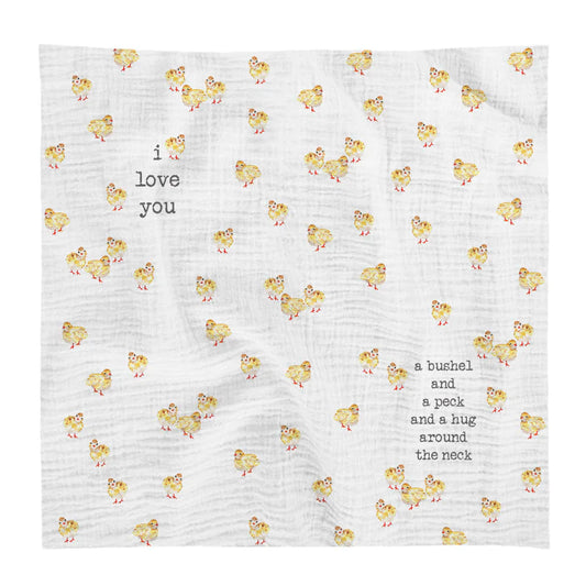 French Graffiti Baby Chicks Swaddle
