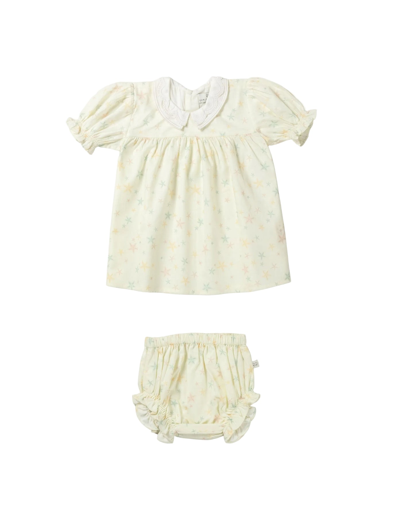 Early Sunday Sukie Starfish Baby Dress and Bloomer Set 6 mos