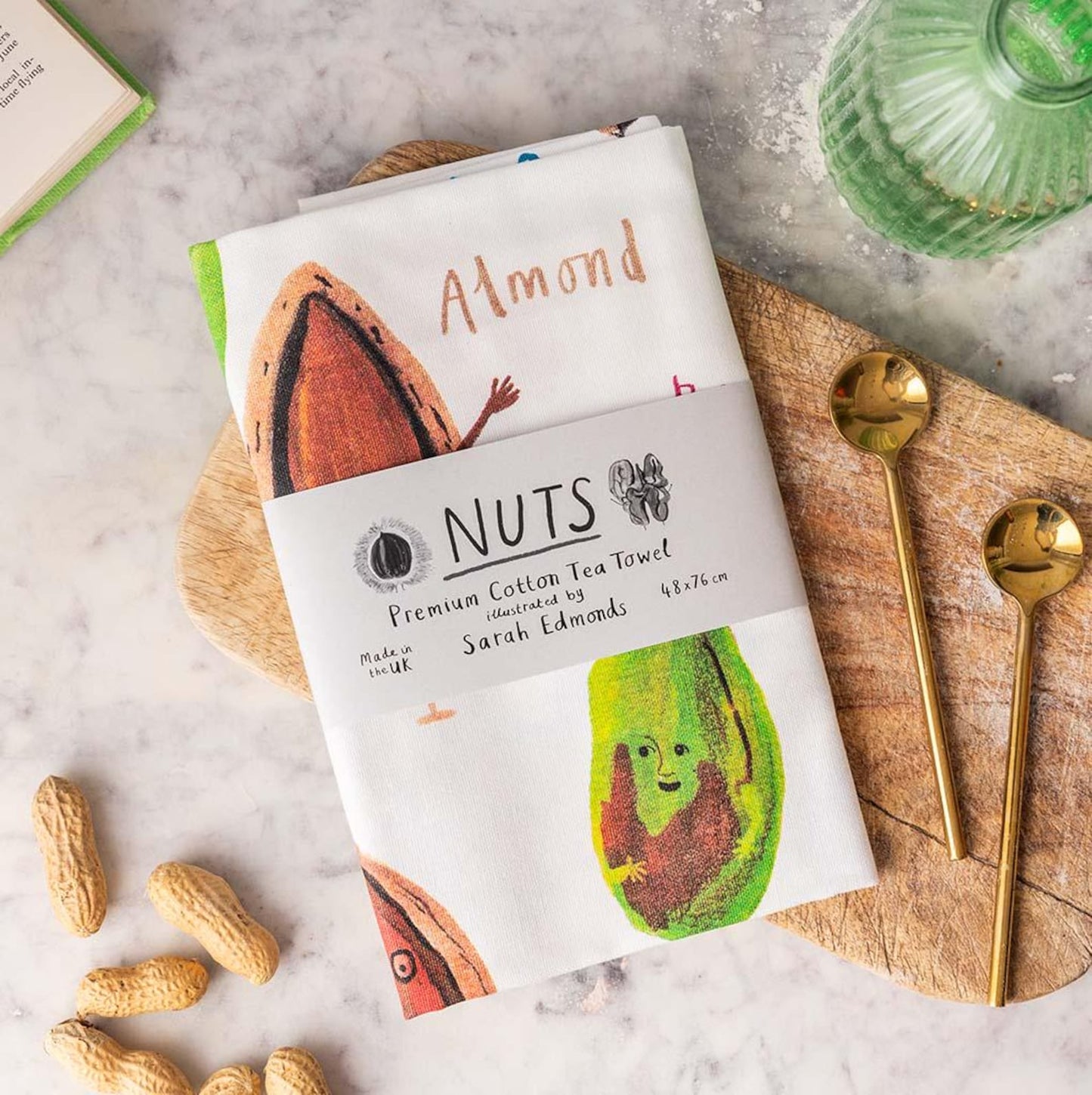 Nuts Tea Towel