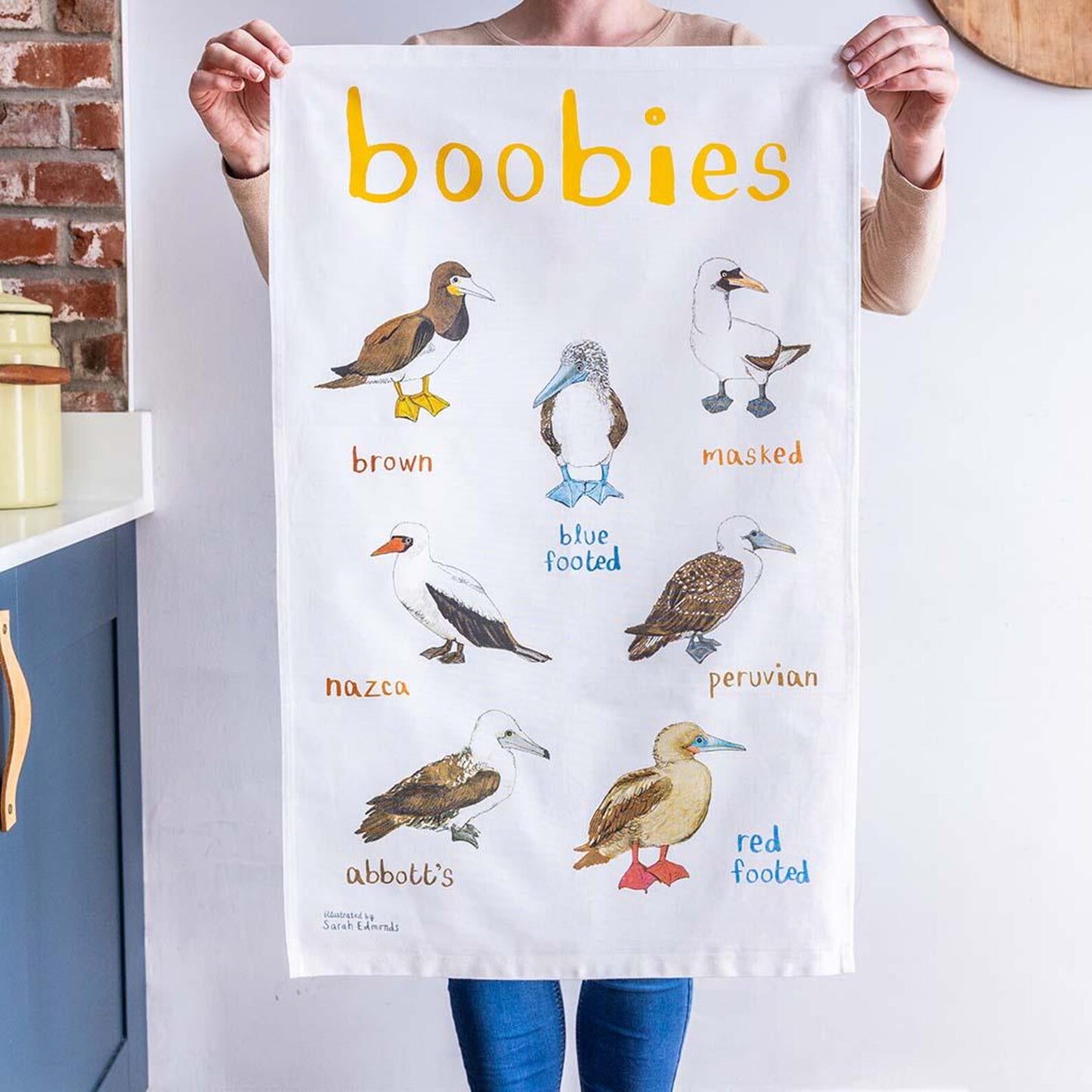 Boobies Tea Towel