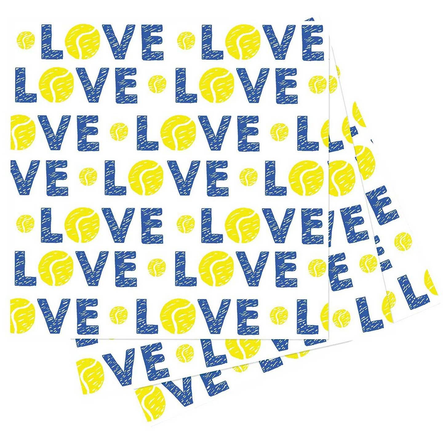 Tennis Love Paper Cocktail Napkins