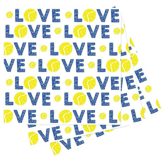 Tennis Love Paper Cocktail Napkins