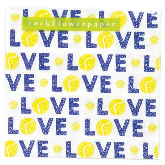 Tennis Love Paper Cocktail Napkins