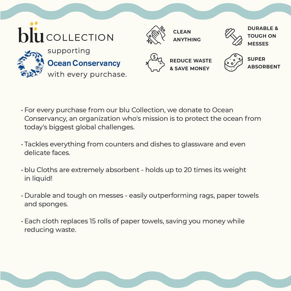 Seaside Blu Eco Sponge Cloths