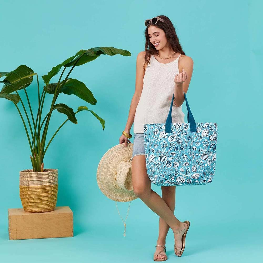 Sea Life Canvas Carryall Tote Bag
