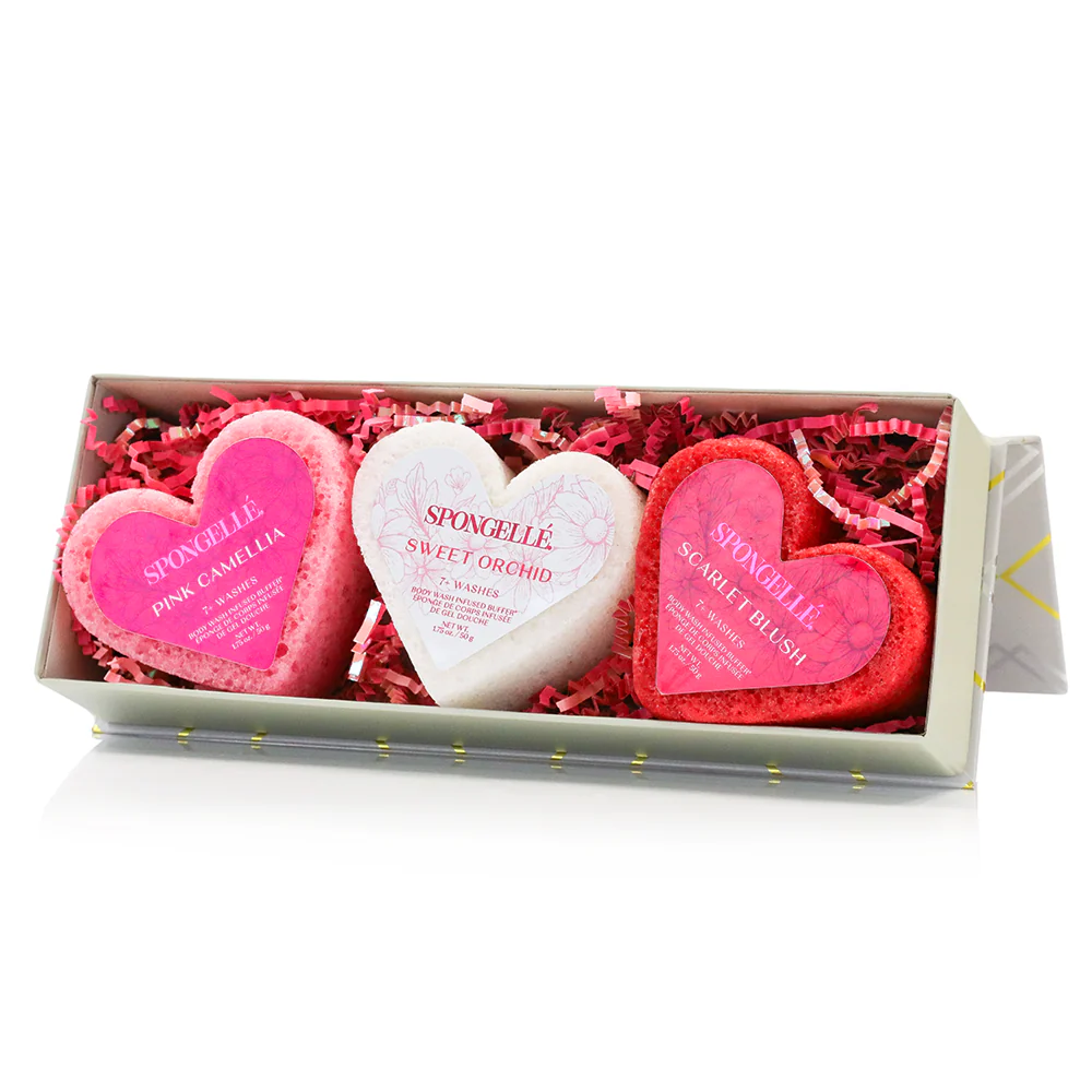 Spongelle Heart Trio Gift Set
