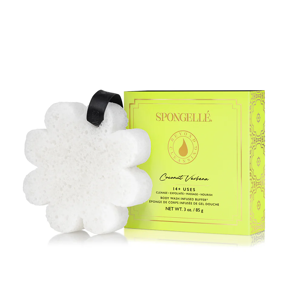 Coconut Verbena Spongelle Boxed Flower Body Buffer