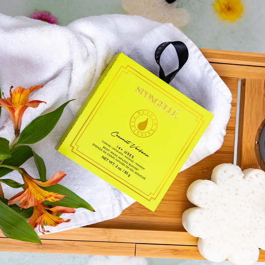 Coconut Verbena Spongelle Boxed Flower Body Buffer