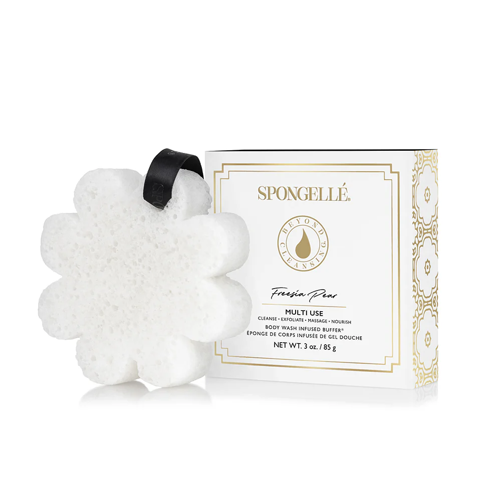 Freesia Pear Spongelle Boxed Flower Body Buffer
