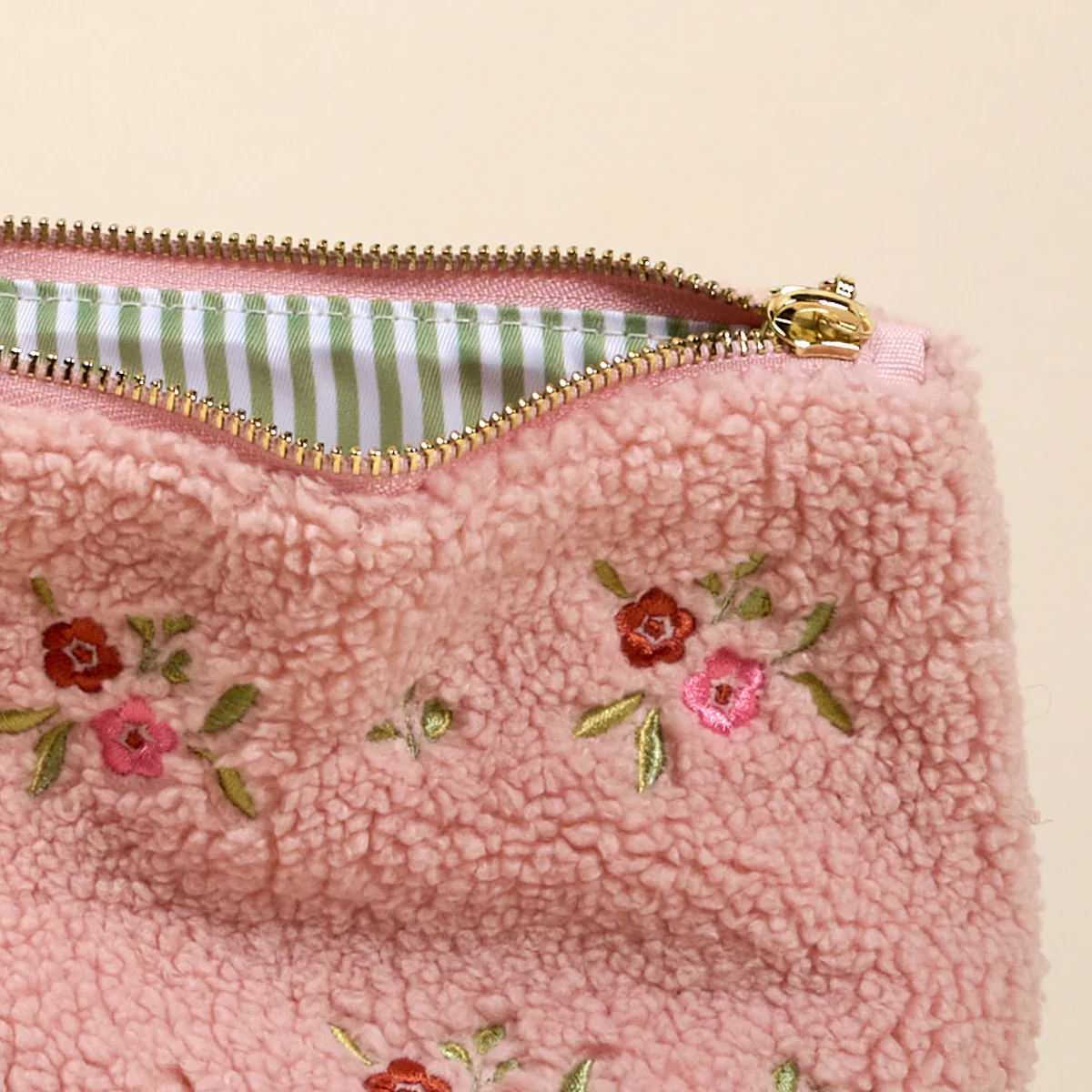 Teddy Pouch-Dainty Floral Pink