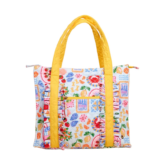 The Everyday Quilted Tote Bag-Ciao Bella